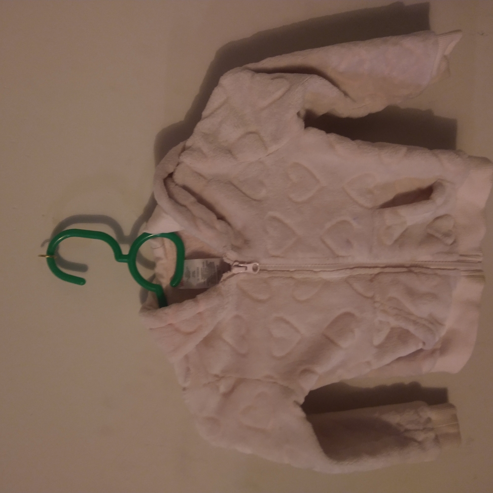 Pink Puffer Jacket with Elastic Cuffs and Waistband